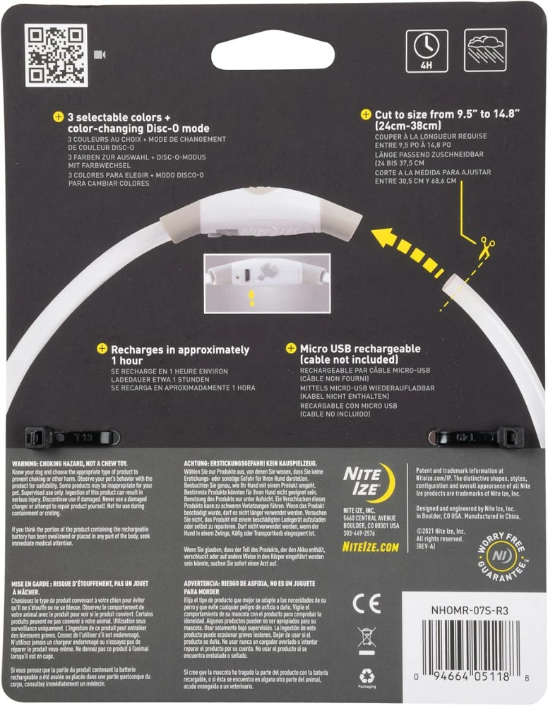 Nite Ize NiteHowl Mini Rechargeable LED Safety Necklace - Disc-O Select 11 Nite Ize NiteHowl Mini Rechargeable LED Safety Necklace - Disc-O Select - Image 9