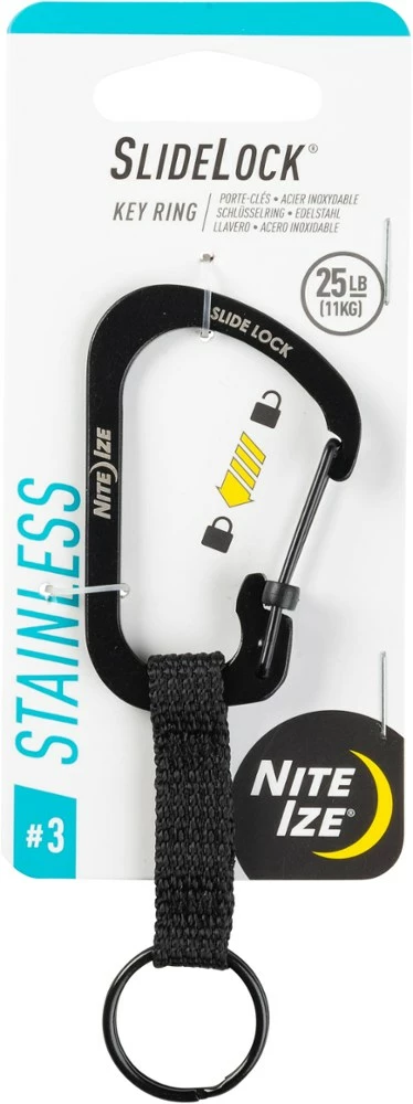 Nite Ize SlideLock Carabiner Key Ring 4 Nite Ize SlideLock Carabiner Key Ring - Image 2