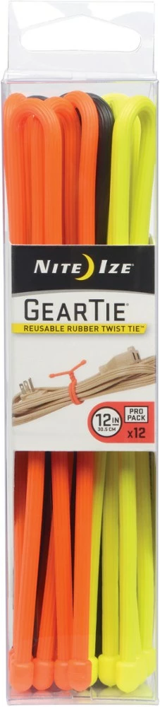 Nite Ize Gear Tie 12" ProPack - Package of 12