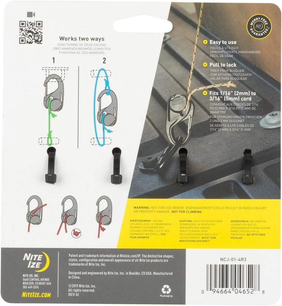 Nite Ize CamJam Cord Tighteners - Package of 4 6 Nite Ize CamJam Cord Tighteners - Package of 4 - Image 4